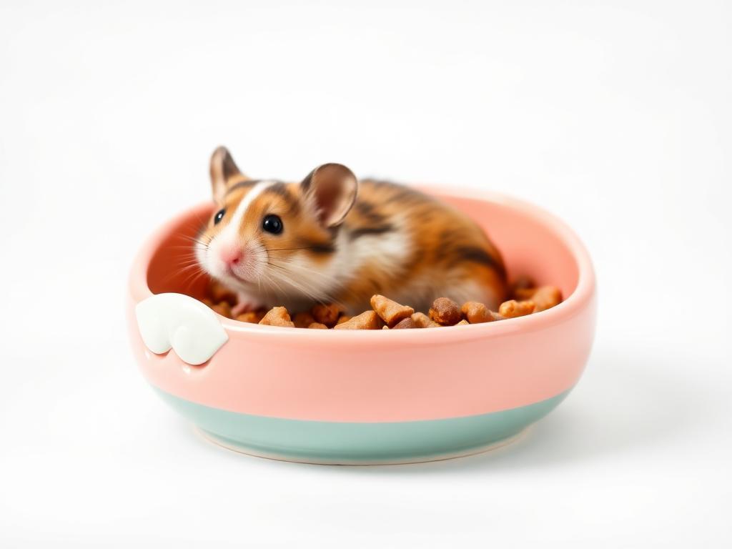 Ceramic Hamster Food Bowl